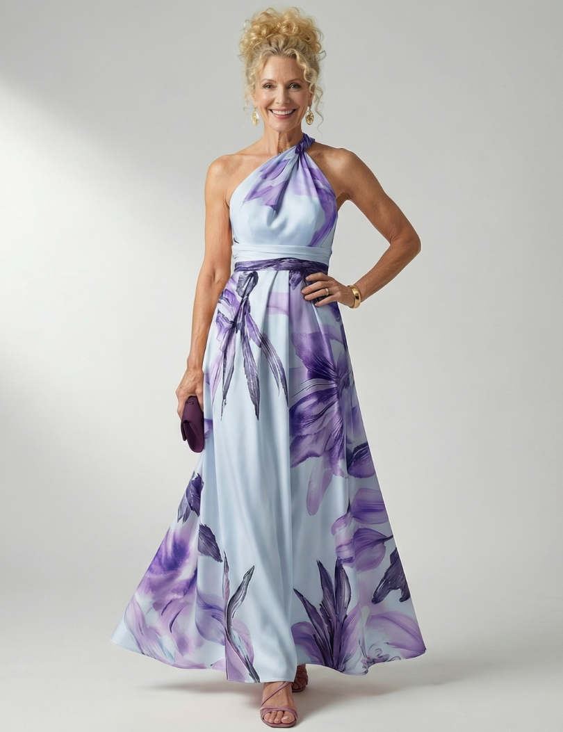Amiel | Abito Maxi Floreale Leggero