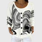 Comodo Cardigan in Maglia con Bottoni - Alberta di Amora Moda