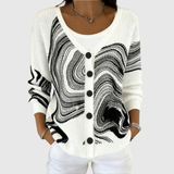 Comodo Cardigan in Maglia con Bottoni - Alberta di Amora Moda