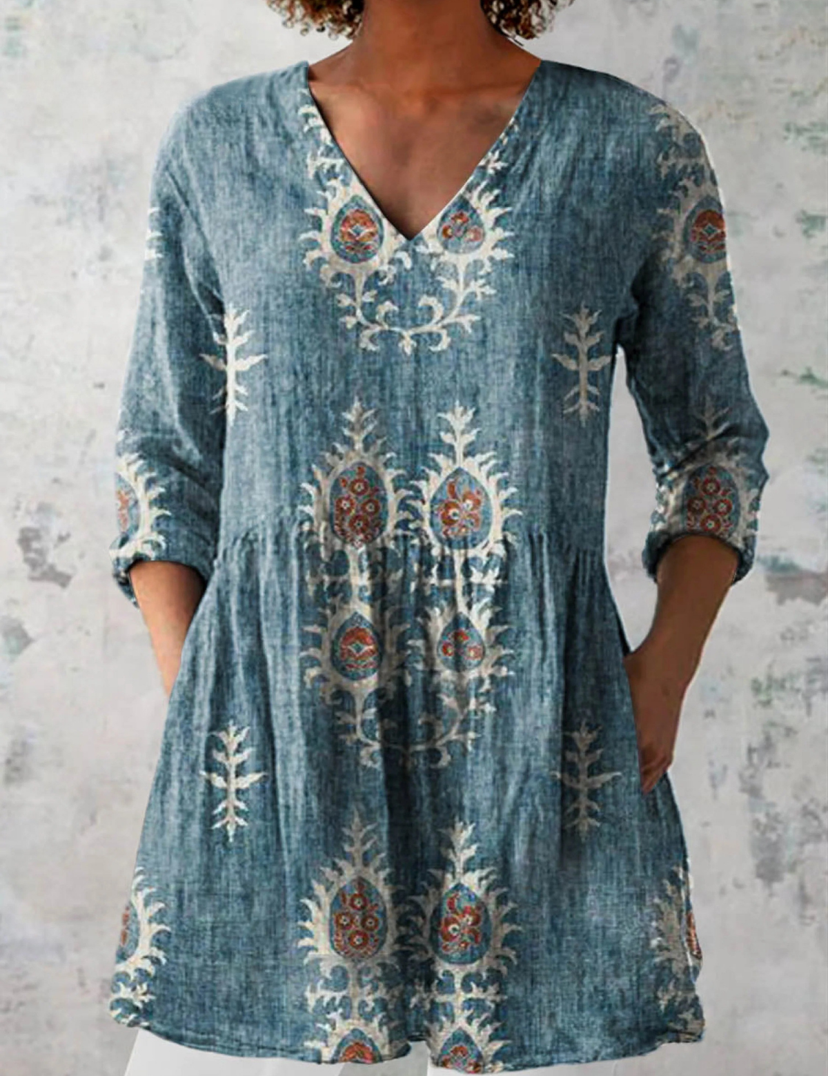 Blusa Lunga Stampata - Orsola di Amora Moda, foto 3
