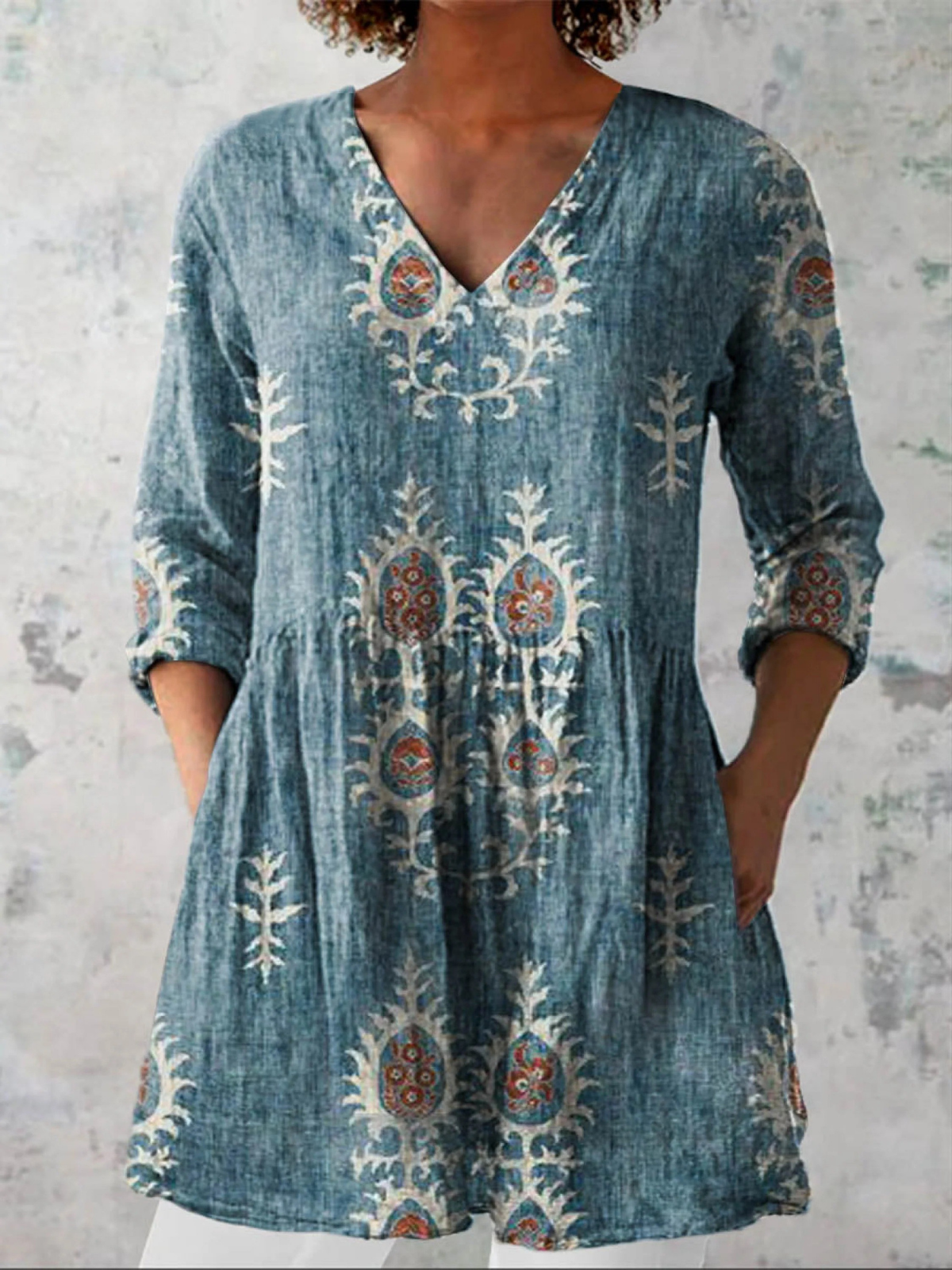 Blusa Lunga Stampata - Orsola di Amora Moda, foto 3