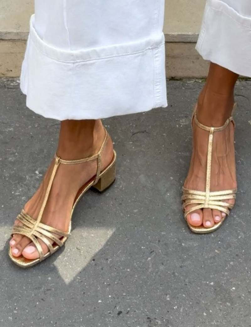 Allegra | Sandali Dorati Eleganza Quotidiana