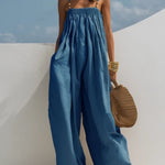 Tuta in Denim a Gamba Larga - Monica di Amora Moda, foto 6