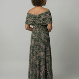 Calen | Abito Midi Off Shoulder Fluttuante