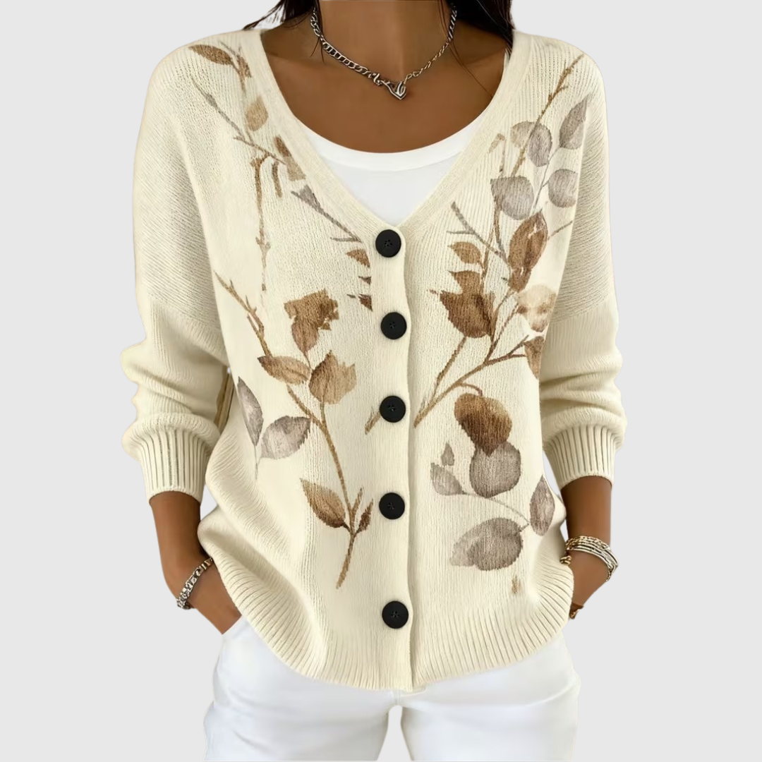 Cardigan in Maglia Comodo con Bottoni - Clara di Amora Moda