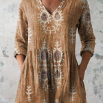 Blusa Lunga Stampata in giallo - Orsola di Amora Moda, foto 5