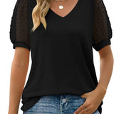 Élise | Top casual con scollatura a V