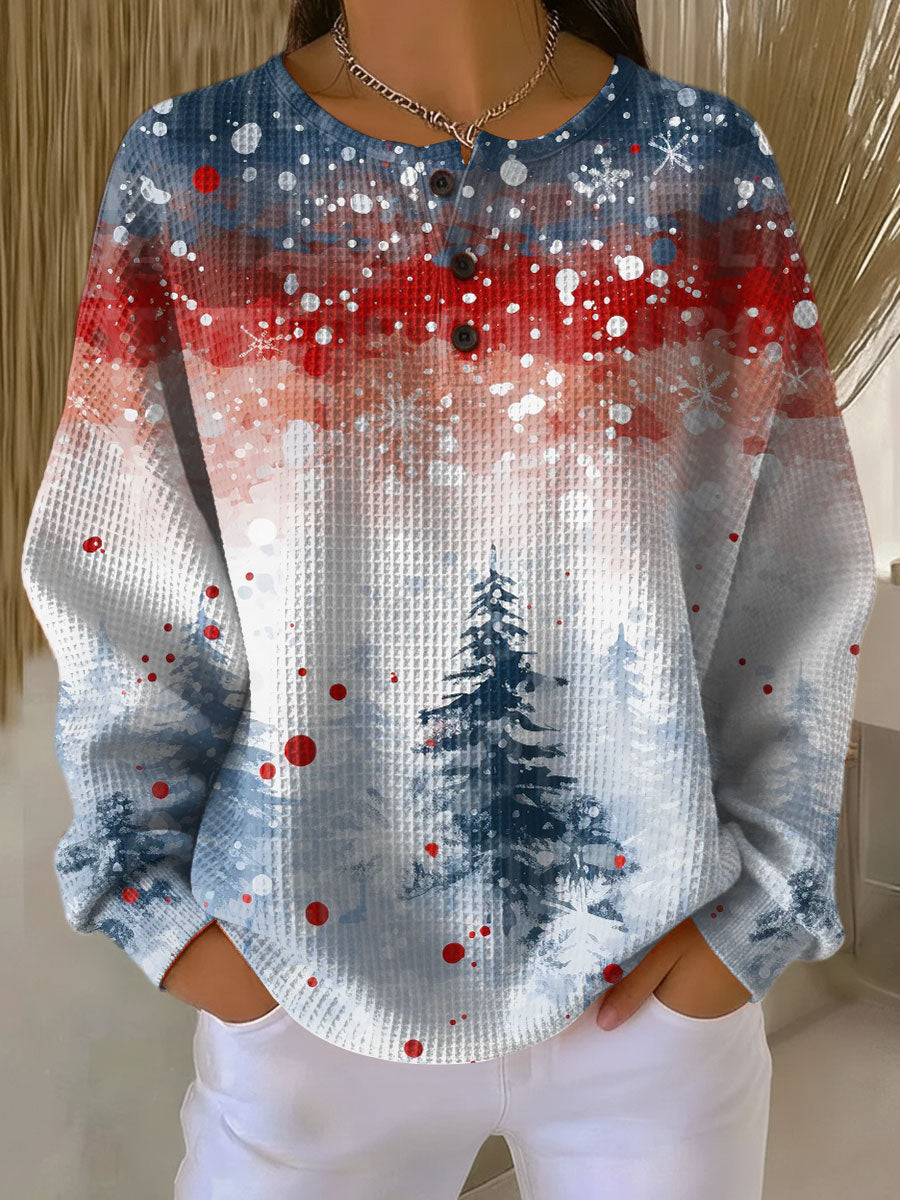 Maglione di Natale Azzurro Chiaro con Albero di Natale - Lea di Amora Moda