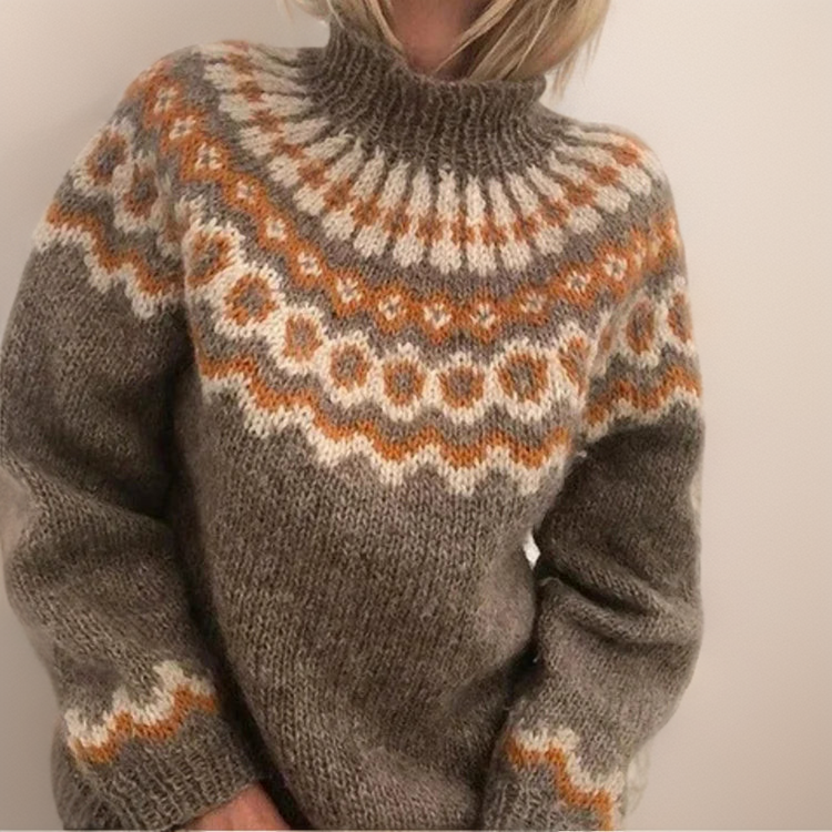 Maglione Vintage in kaki - Carla di Amora Moda