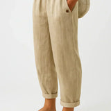 Edith | pantaloni leggeri in lino e cotone eleganti