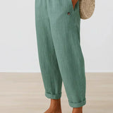 Edith | pantaloni leggeri in lino e cotone eleganti