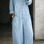 Salopette Casual in blu chiaro - Lorenza di Amora Moda, foto 6