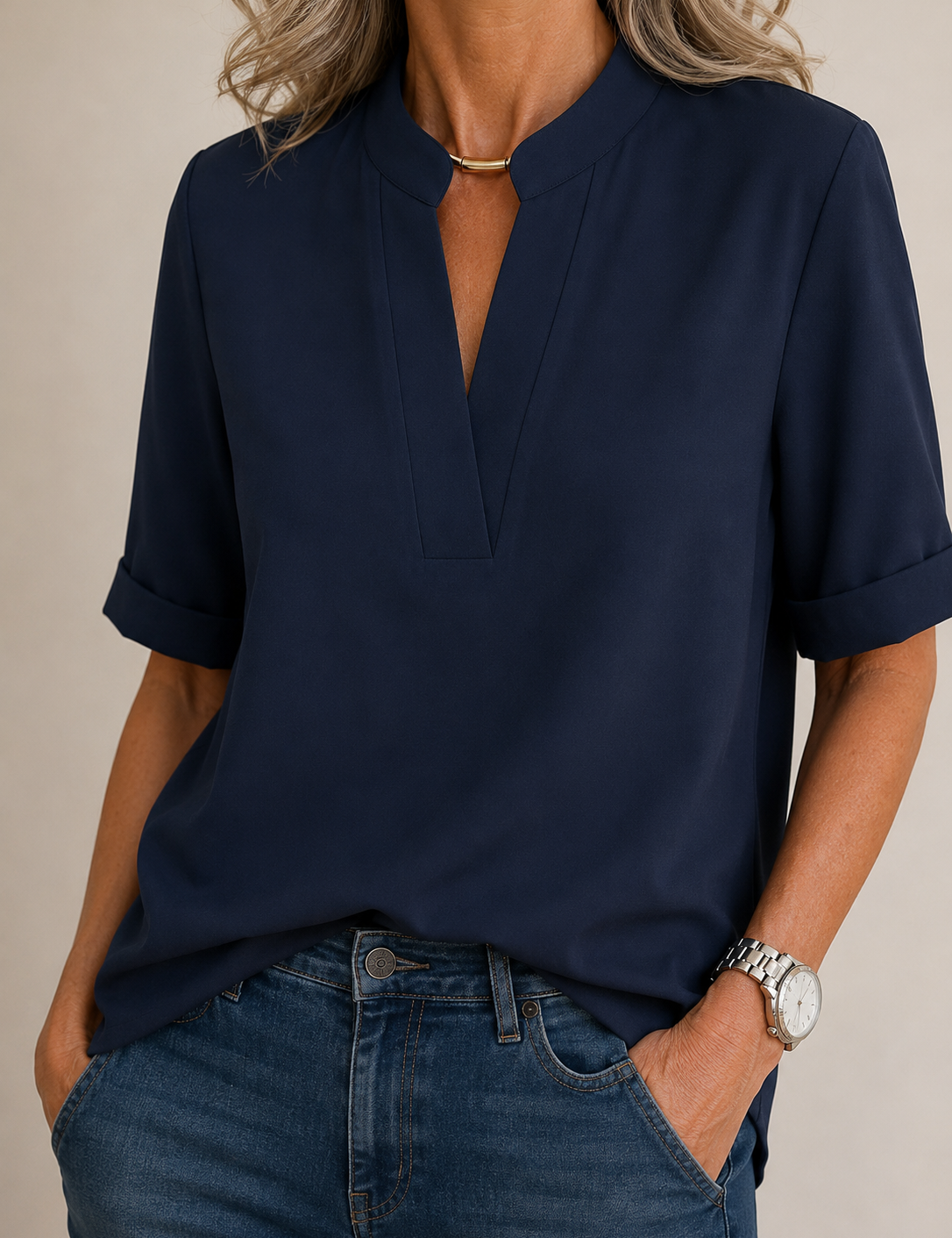 Lunvessa | Camicia a Maniche Corte Relaxed