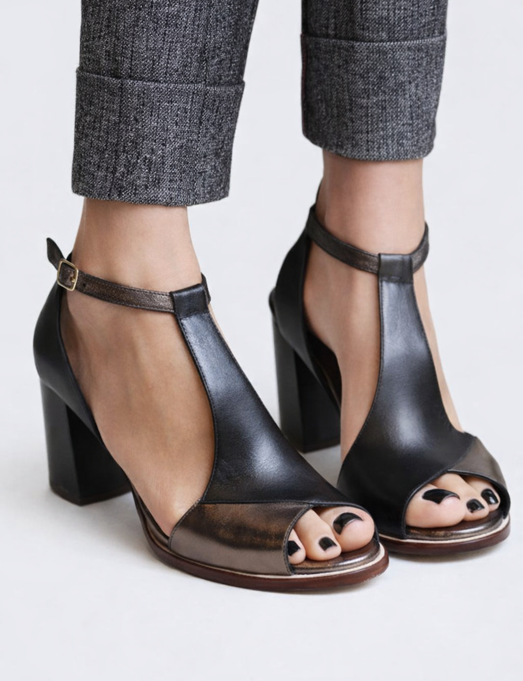 Lorenza | Sandali Tacco Geometrico