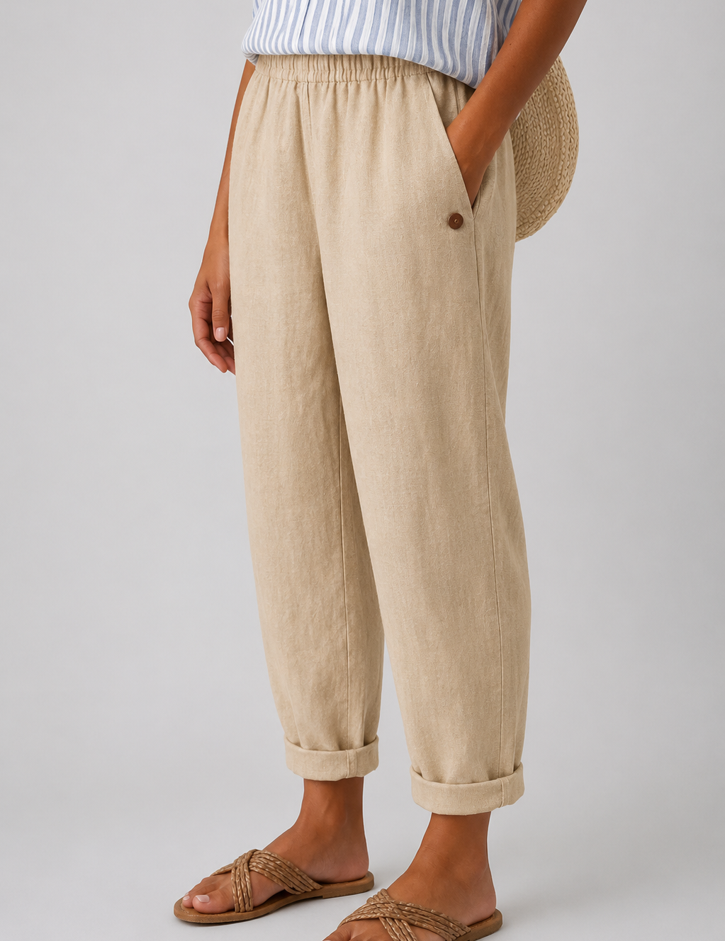 Noraya | Pantaloni Eleganti con Tasche Laterali