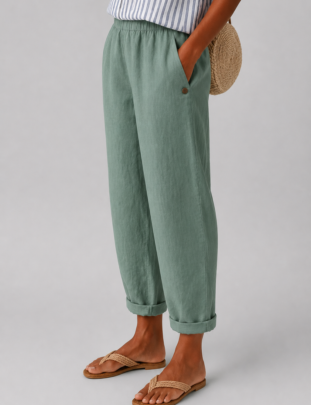 Noraya | Pantaloni Eleganti con Tasche Laterali