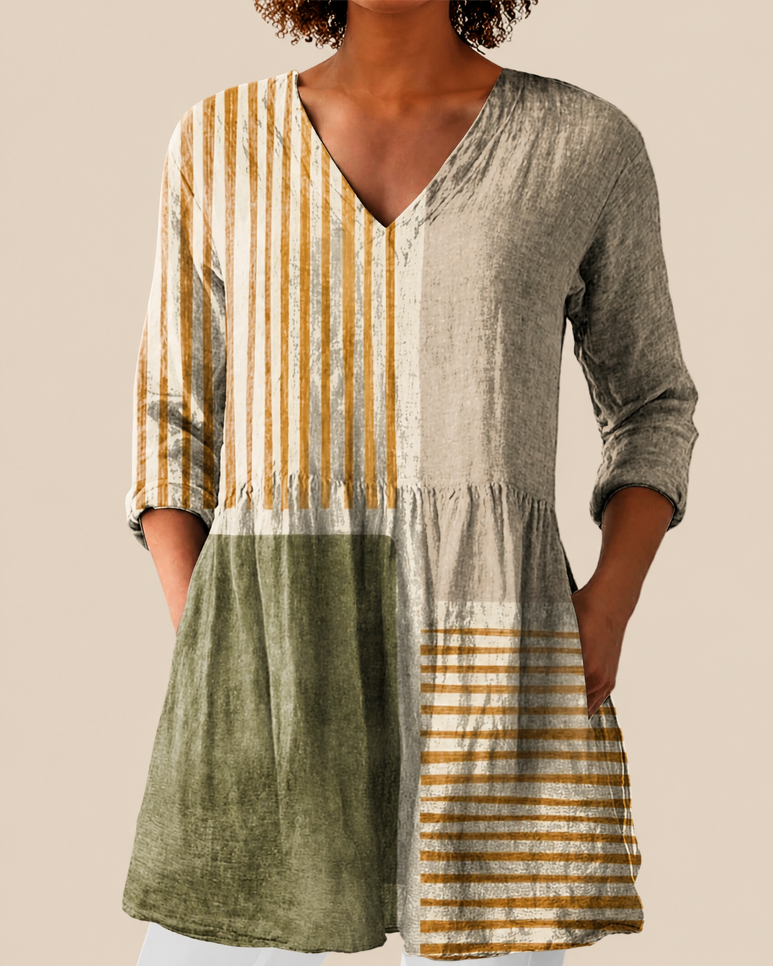 Blusa Lunga Stampata - Vanna di Amora Moda