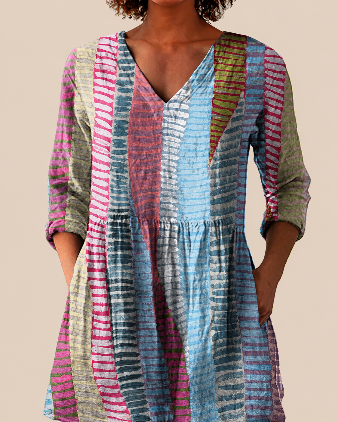 Blusa Lunga Stampata - Selene di Amora Moda