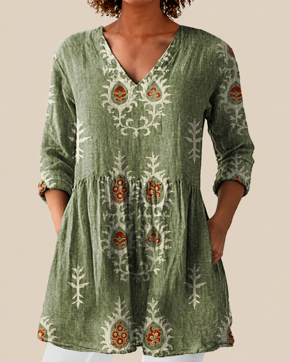 Blusa Lunga Stampata - Orsola di Amora Moda