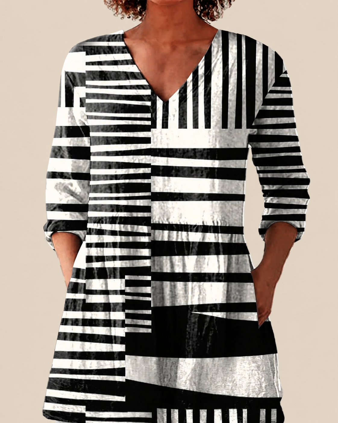 Blusa Lunga Stampata - Carolina di Amora Moda