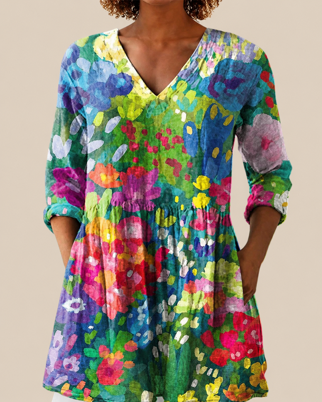 Blusa Lunga Stampata - Ilaria di Amora Moda