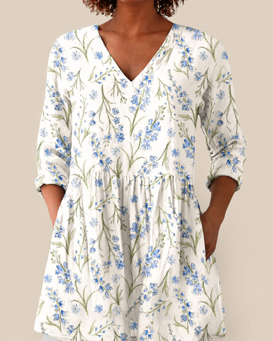 Blusa Lunga Stampata - Piera di Amora Moda