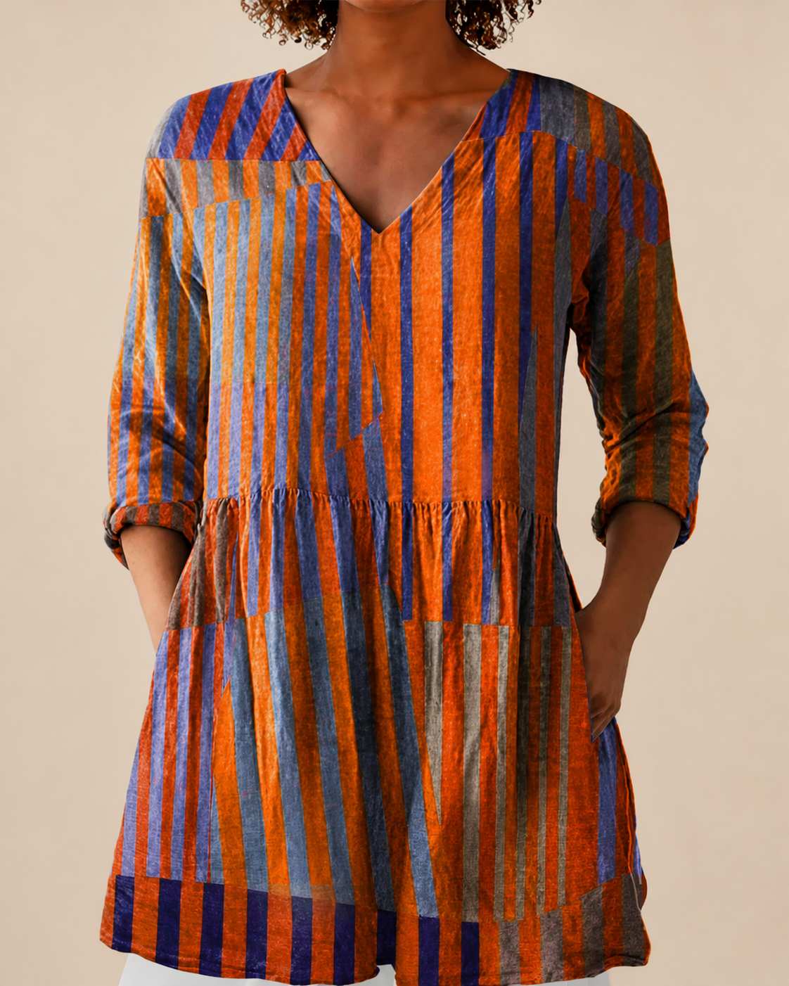 Blusa Lunga Stampata - Matilde di Amora Moda