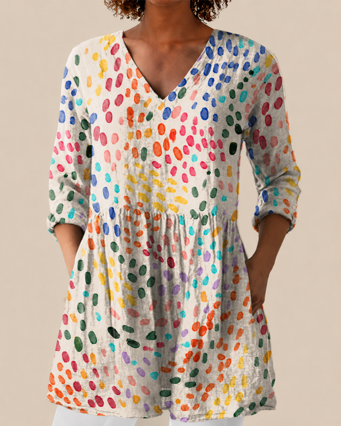 Blusa Lunga Stampata - Silvia di Amora Moda