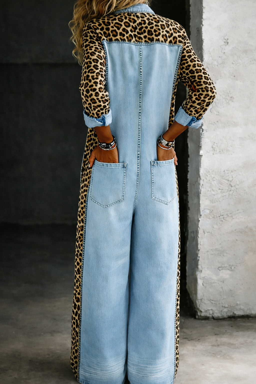 Tuta in Denim - Amalia di Amora Moda, foto 6