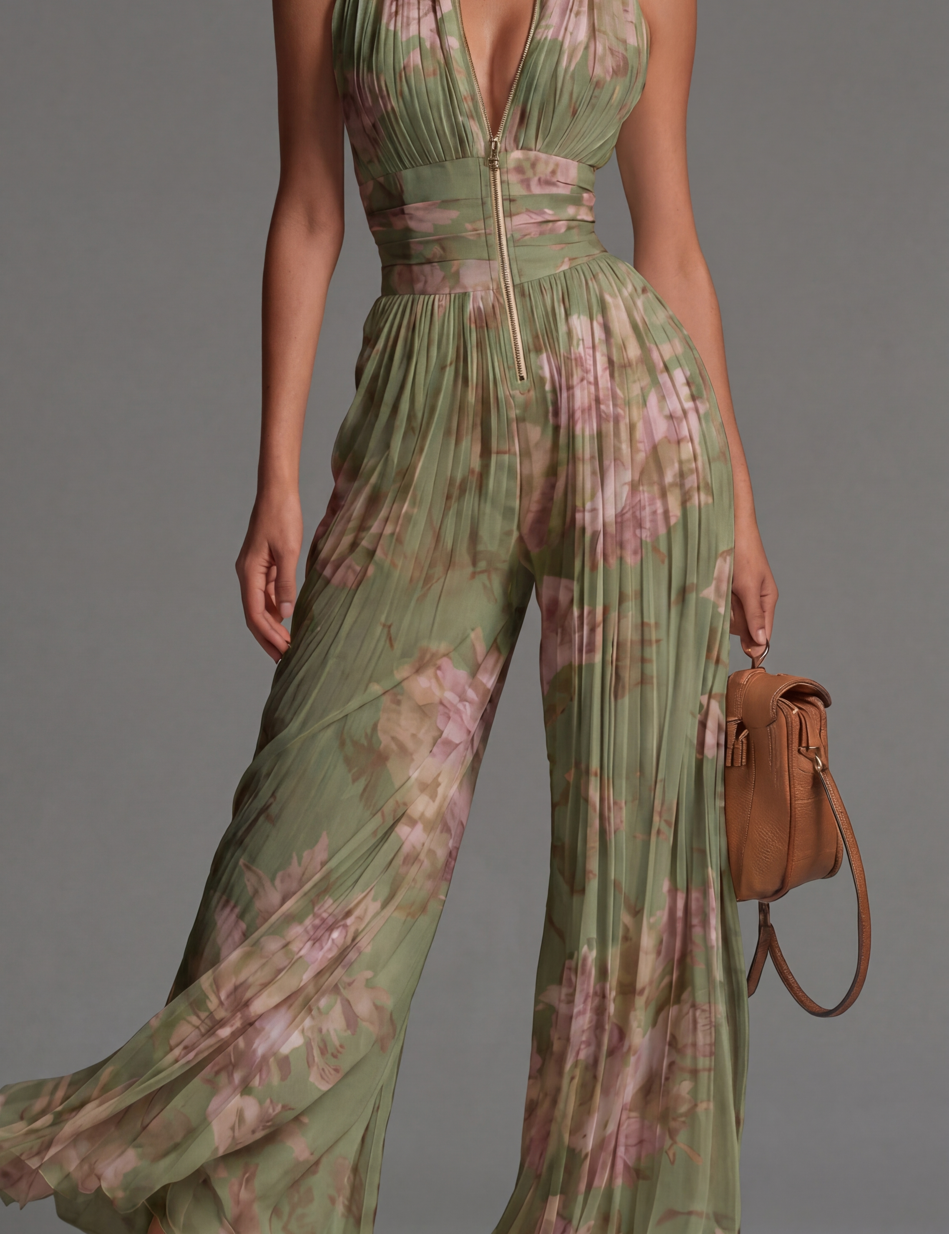 Salopette Floreale Plissettata - Manuela di Amora Moda, foto 2