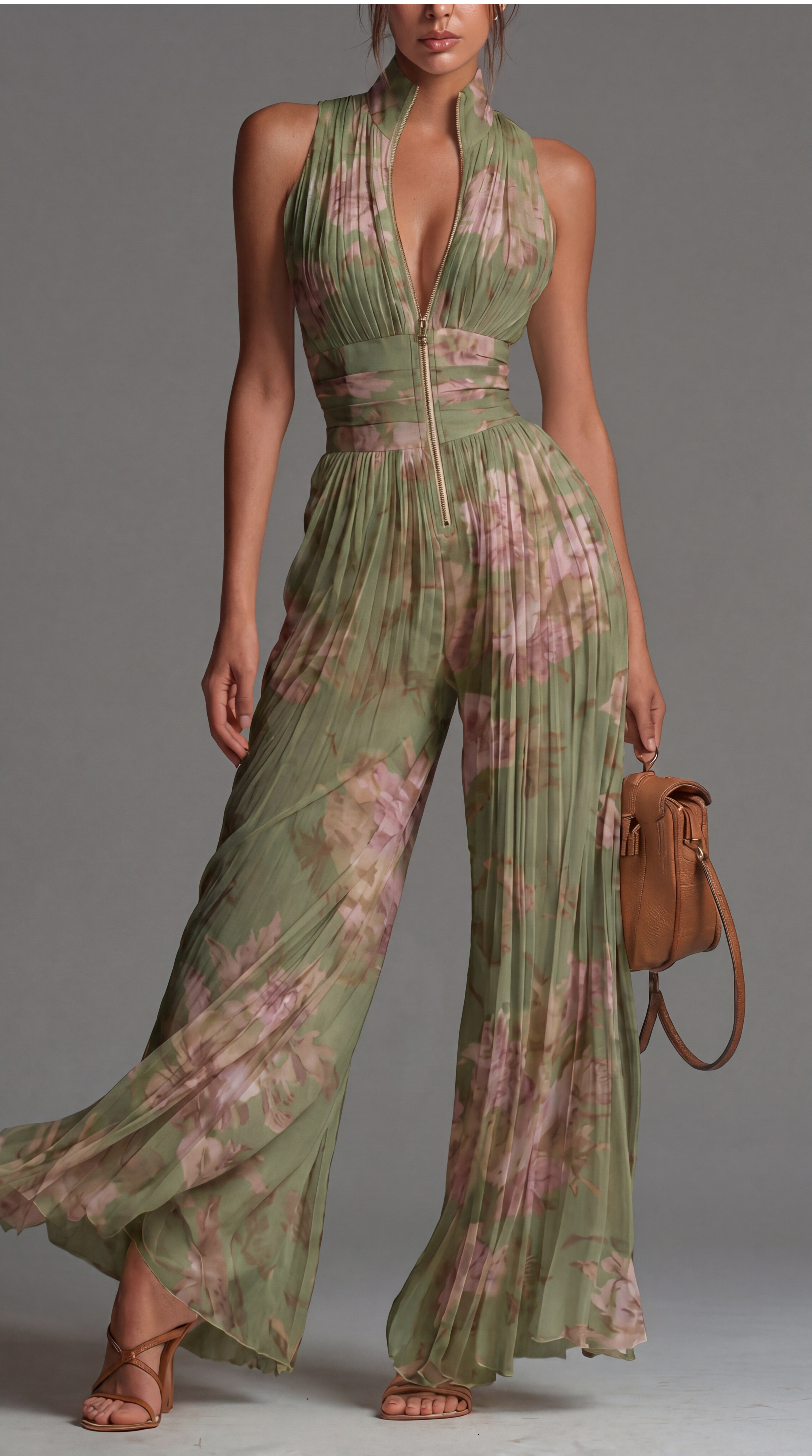 Salopette Floreale Plissettata - Manuela di Amora Moda, foto 2