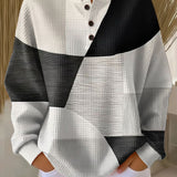 Pullover Patchwork in Nero e Bianco - Carmela di Amora Moda