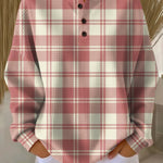 Maglione con Motivo a Quadri in Rosa - Zaira di Amora Moda