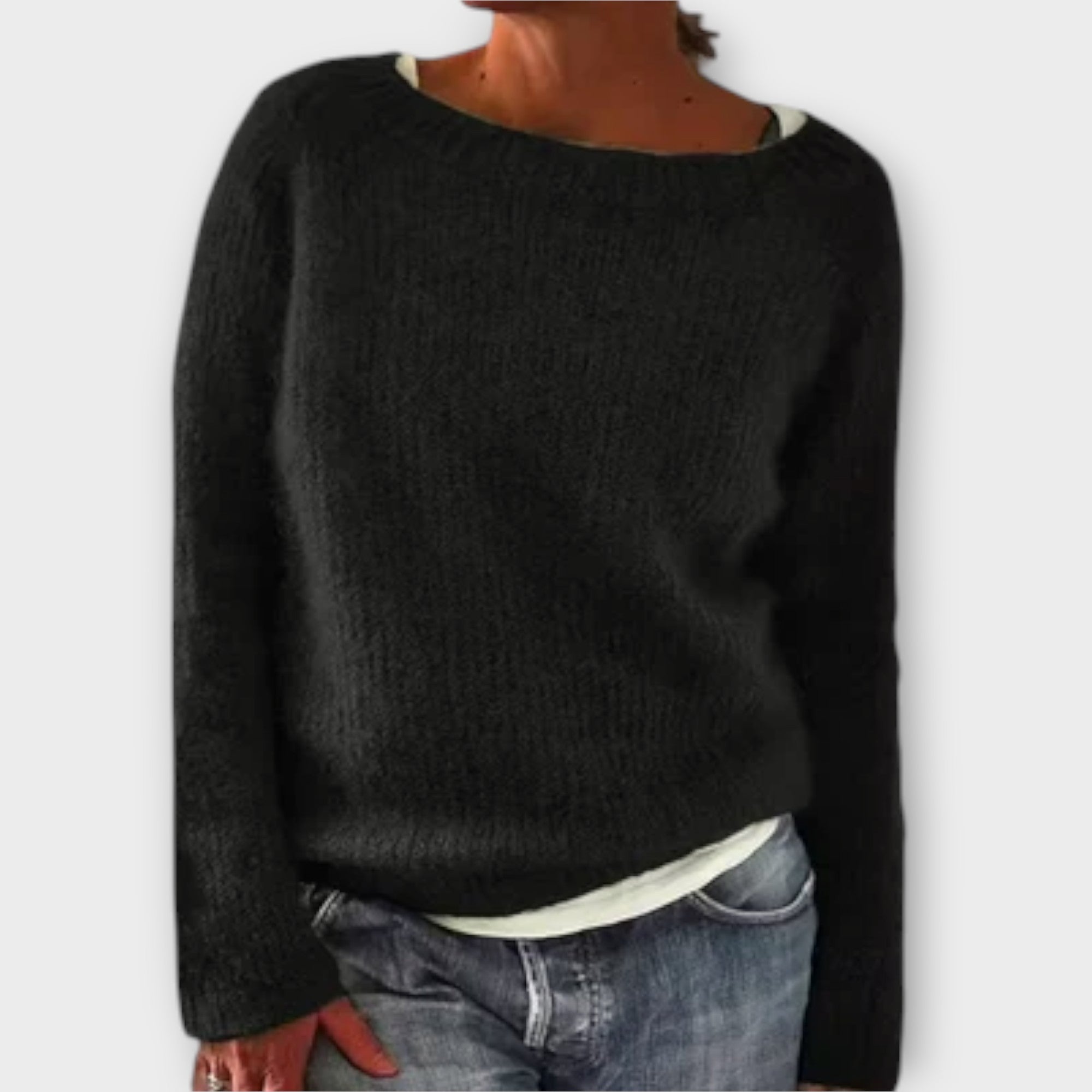 Maglione Vintage in nero - Ottavia di Amora Moda, foto 5