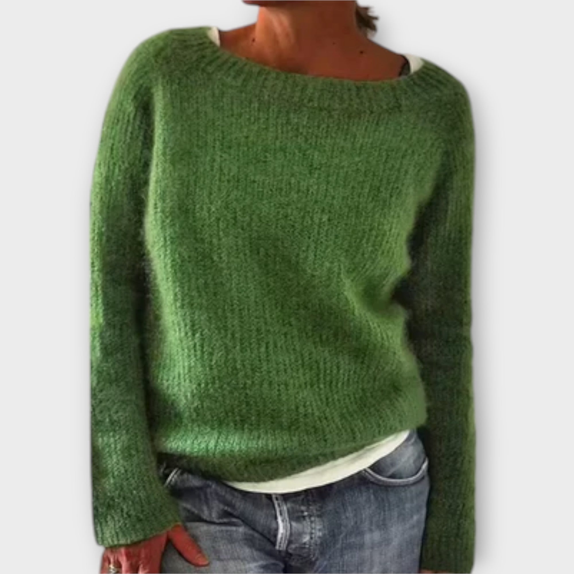 Maglione Vintage in verde - Ottavia di Amora Moda, foto 7