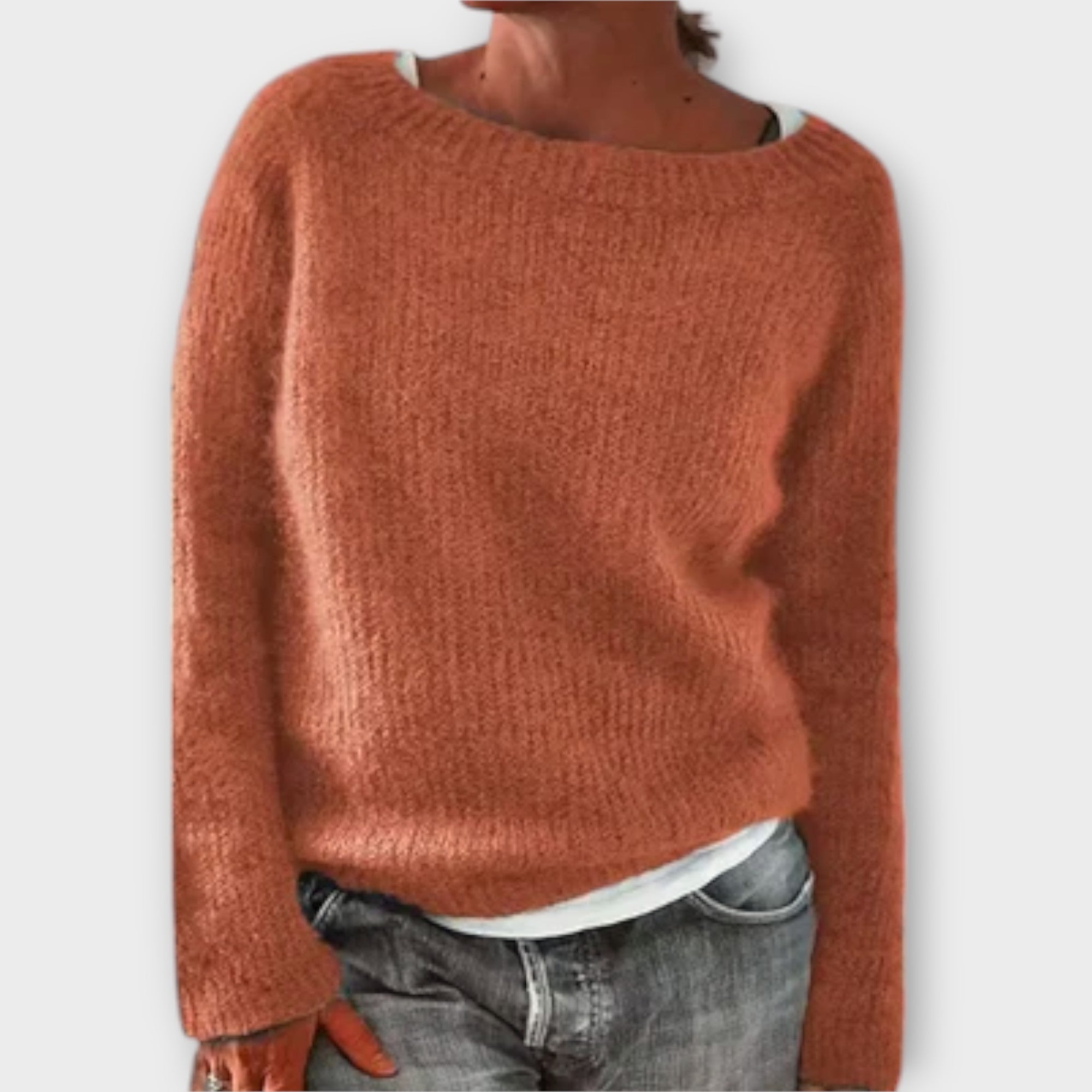 Maglione Vintage in arancione - Ottavia di Amora Moda, foto 8