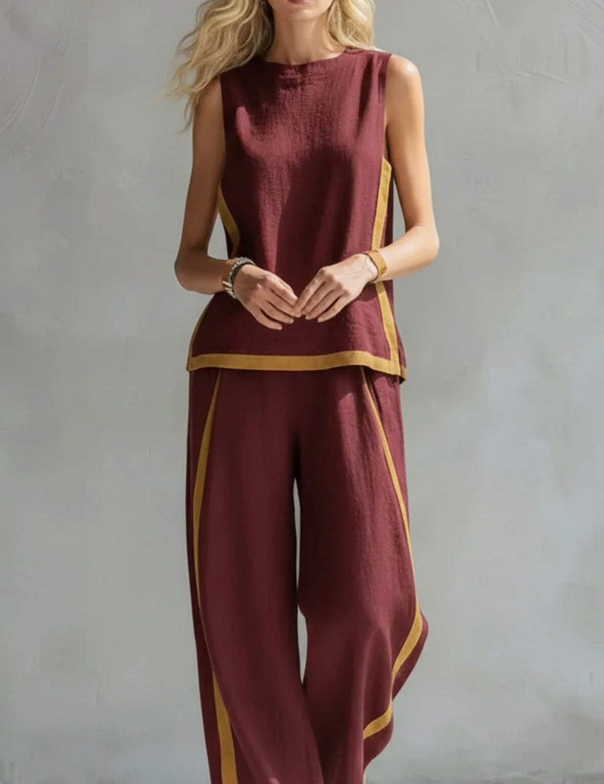 Completo Elegante in borgogna - Leila di Amora Moda, foto 9