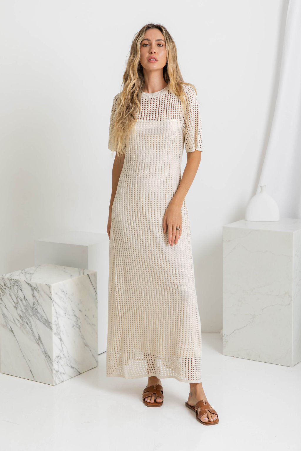 Maxi Abito Naturale - Benedetta di Amora Moda