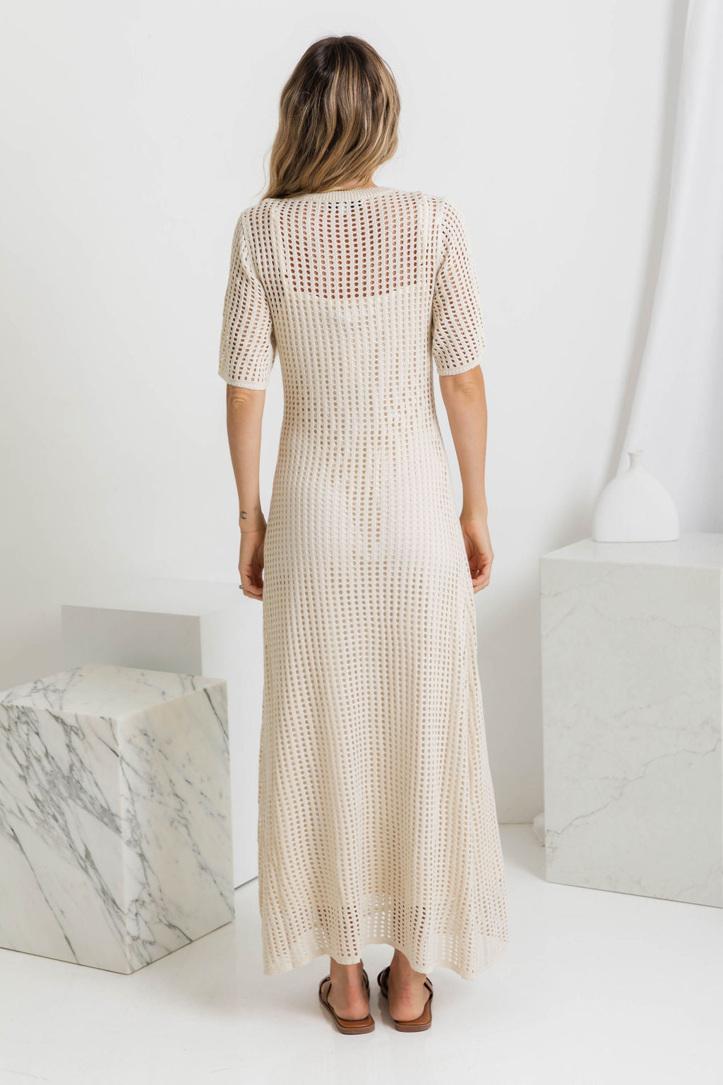 Maxi Abito Naturale - Benedetta di Amora Moda, foto 5
