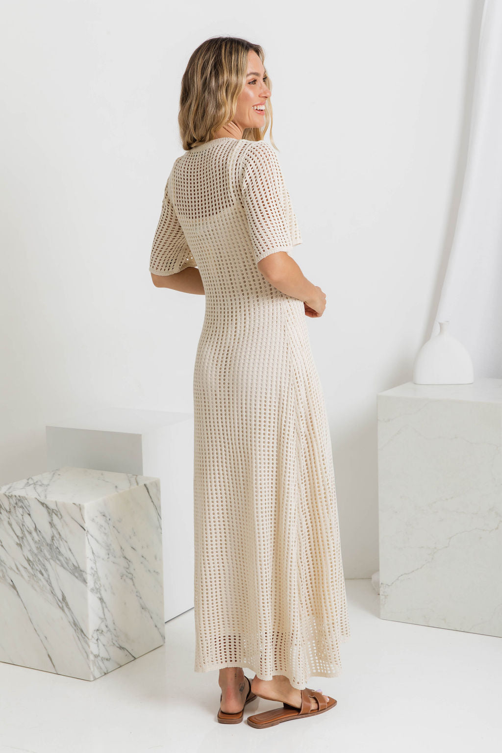 Maxi Abito Naturale - Benedetta di Amora Moda, foto 2