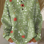 Maglione di Natale Verde con Abeti - Annalisa di Amora Moda