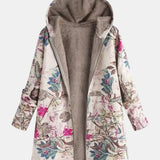 Giacca in Pile Color Pastello con Motivo Botanico - Fiorenza di Amora Moda, foto 2