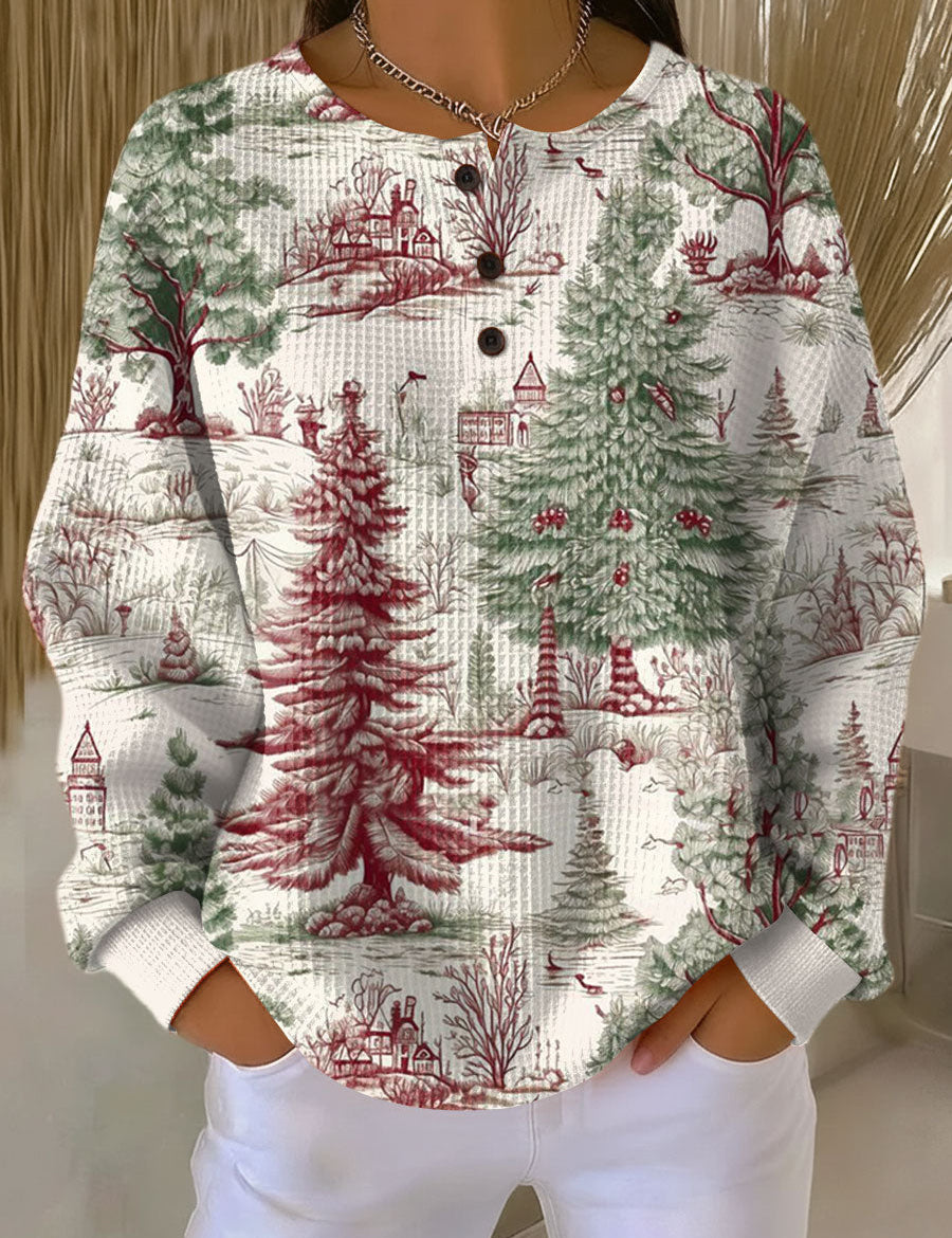 Maglione con Paesaggio Invernale - Ombretta di Amora Moda