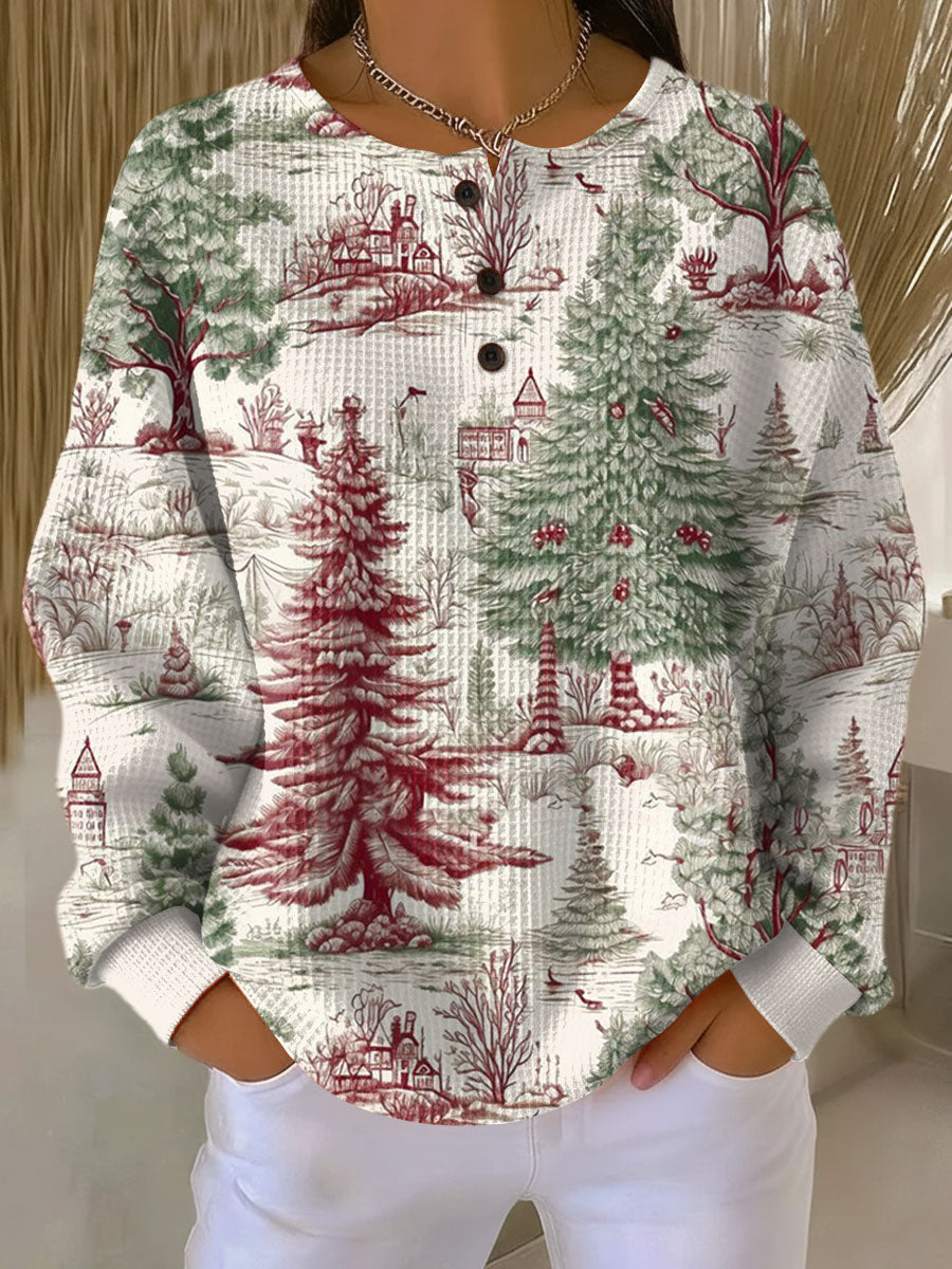 Maglione con Paesaggio Invernale - Ombretta di Amora Moda