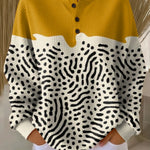 Pullover in Senape con Motivo a Pois - Sandra di Amora Moda