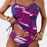 Lorenza | Costume Modellante Foglie Tropicali