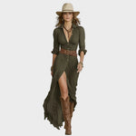 Abito Maxi Elegante in verde - Ida di Amora Moda, foto 3