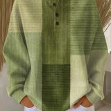 Maglione Patchwork in Tonalità di Verde - Rosalinda di Amora Moda