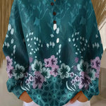 Maglione Turchese con Fiori - Adele di Amora Moda