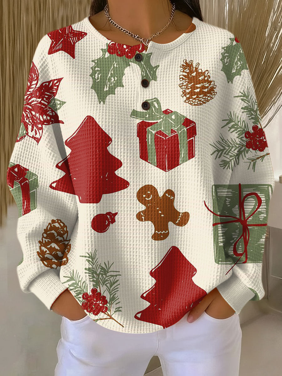 Maglione di Natale con Alberi di Natale e Regali - Cinzia di Amora Moda